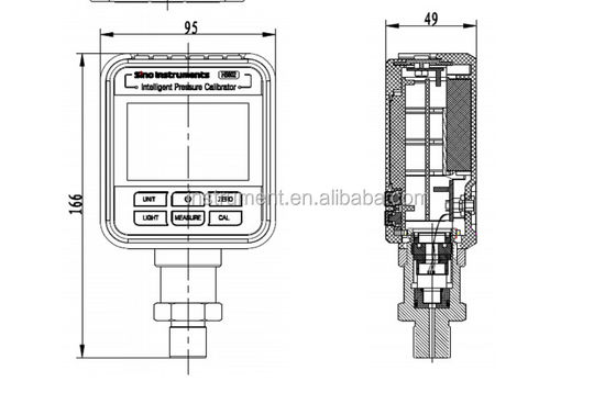 High Accuracy HS602 Pocket Portable Digital Pressure Manometer 0.02%R.D 0.05%F.S
