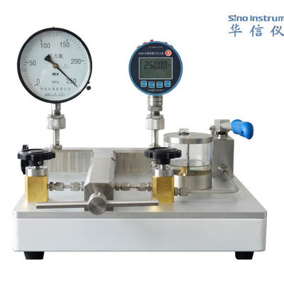 25kg Bench-top Hydraulic Pressure Pump HS706 with Pressure Range 0-2500 bar