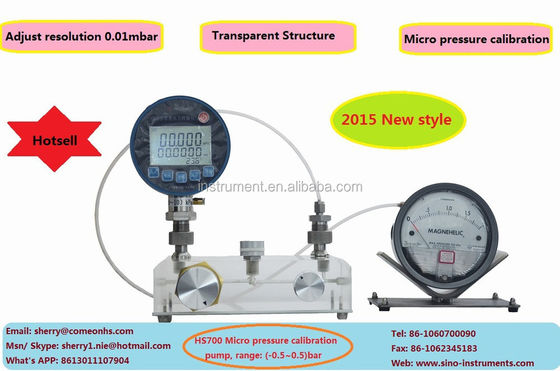 Stainless Steel Output Part Pressure Pump for Accurate Air Pressure Gauge Calibration